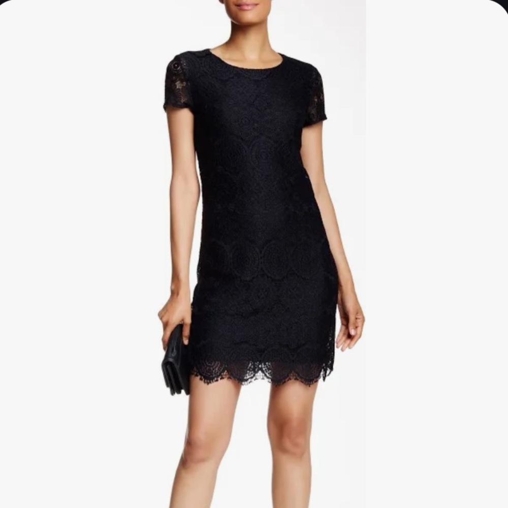 Laundry by Shelli segal black lace dress